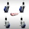 Service Caster 3'' SS Blue Poly Wheel Swivel 1-1/2'' Expanding Stem Caster Set 2 Brakes, 4PK SCC-SSEX20S314-PPUB-BLUE-2-TLB-2-112 - alternate 5